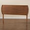 Baxton Studio Laurien Mid-Century Modern Ash Walnut Finished Wood Queen Size Headboard 181-11114-Zoro - alternate 3